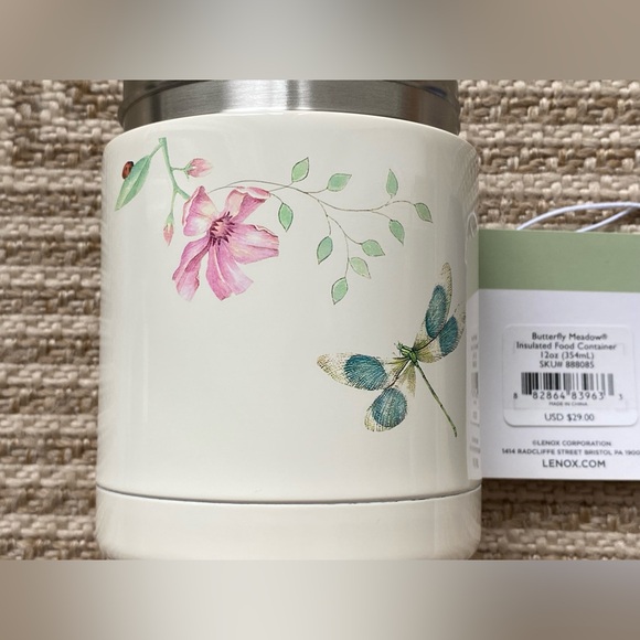 Lenox Butterfly Meadow Insulated Food Container - Picture 7 of 13